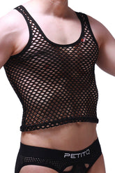 Tanktop Mesh Schwarz